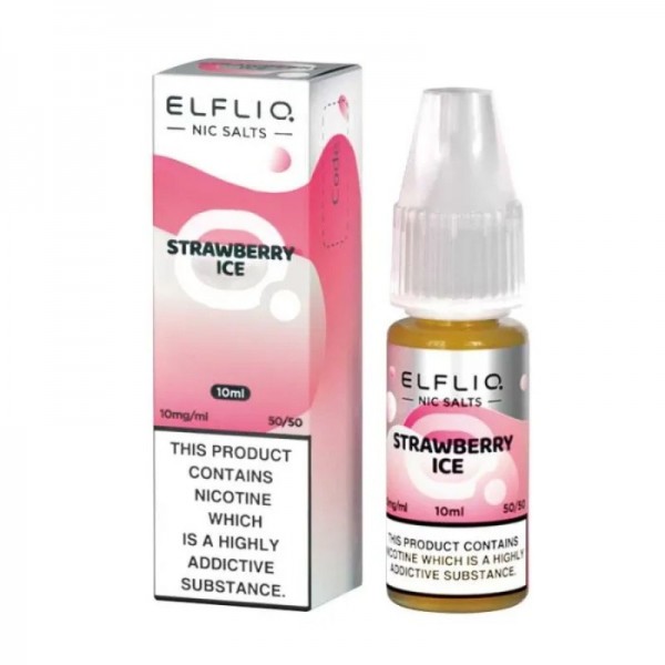 ElfLiq Nicotine Salt Strawberry Ice E-liquid 10ml